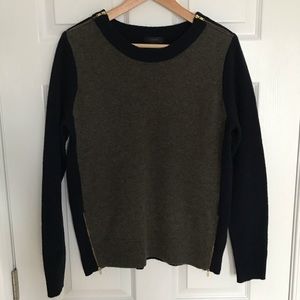 Colorblocked wool J.Crew sweater